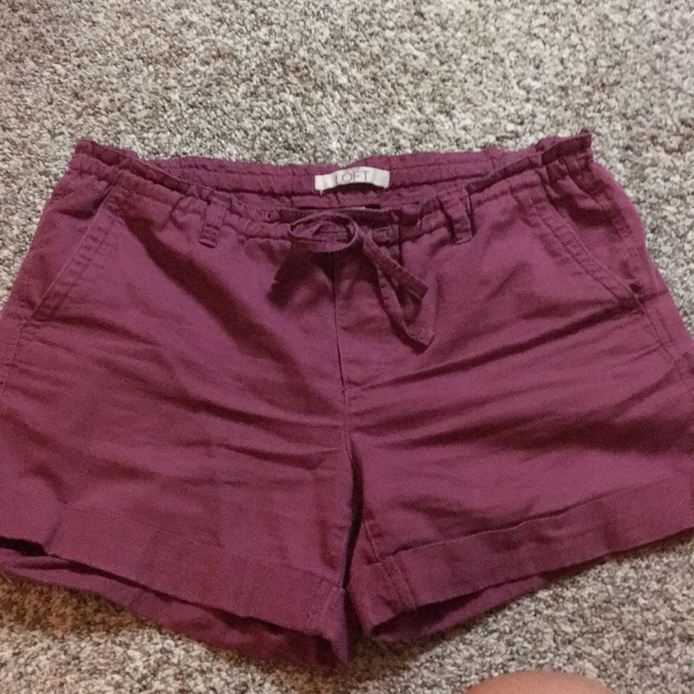 Loft tie waist shorts